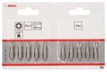 Bosch Zubeh&ouml;r 2607001559 Schrauberbit Extra-Hart PZ 2, 25 mm, 10 St&uuml;ck