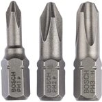 Bosch Accessories Professional 3tlg. Schrauberbit-Set (L&auml;nge: 25 mm)