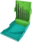 Heller Tools 3015 ProStone Schlagbohrer, Steinbohrer, Set 7-teilig &Oslash; 4/5/6/6/8/10/12
