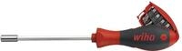 Wiha Schraubendreher mit Bit Magazin magnetisch gemischt mit 8 Bits, 1/4" I Bithalter