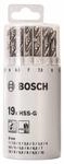 Bosch 2607018361 Pro 19 teilig, Metallbohrer-Set in Kunststoffrunddose, 19 St&uuml;ck