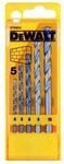 DEWALT Steinbohrer-Set DT6952 (5-teiliges Set in Kunststoffkassette - &Oslash; 4, 5, 6, 8,