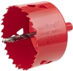 wolfcraft Bi-Metall-Lochs&auml;ge ⌀ 76 mm I 5494000 I F&uuml;r Trockenbaumaterialien, Holz,