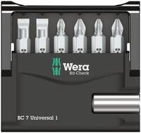 Wera Bit-Sortiment, Bit-Check 7 Universal 1 SB, 7-teilig, Wera 05073406001