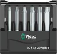 Wera Bit-Sortiment, Bit-Check 6 TX Universal 1 SB, 6-teilig, Wera 05073637001