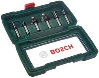 Bosch Accessories 6tlg. Hartmetall Fr&auml;ser Set (f&uuml;r Holz, &Oslash;-Schaft 8 mm, Zubeh&ouml;r