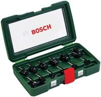 Bosch 12tlg. Hartmetall Fr&auml;ser Set (f&uuml;r Holz, &Oslash;-Schaft 8 mm, Zubeh&ouml;r Oberfr&auml;se)