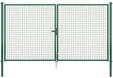 Alberts 603304 Wellengitter-Doppeltor | verschiedene Breiten und H&ouml;hen | gr&uuml;n 