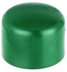 Alberts 855260 Pfostenkappe f&uuml;r runde Metallpfosten | Kunststoff, gr&uuml;n | f&uuml;r
