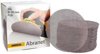Mirka Schleifscheiben Abranet &Oslash; 150 mm Klett Korn P120 50 Stk | Netz-Schleifscheiben