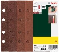 Bosch 25tlg. Schleifblatt Set verschiedene Materialien (K&ouml;rnung 40/60/80/120, 8