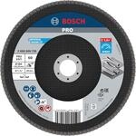 Bosch PRO X571 F&auml;cherschleifscheibe, gerade, 180 mm, K40 | f&uuml;r Stahl,...