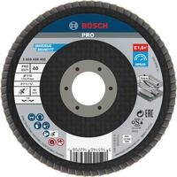 Bosch PRO X571 F&auml;cherschleifscheibe, abgewinkelt, 115 mm, K40 | f&uuml;r Stahl,