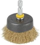 wolfcraft 2112000 Messingdraht-Topfb&uuml;rste I f&uuml;r alle feinen Schleif- und