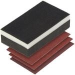 wolfcraft Haft-Handschleifer-Set 4-teilig I 2892000 I mit Klettgewebe I f&uuml;r Holz,