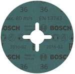 Bosch 1x PRO Steel R574 Fiberscheibe f&uuml;r kleine Winkelschleifer (f&uuml;r Stahl, Stahl,