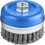 Bosch Accessories Bosch Professional 1x Topfb&uuml;rste (&Oslash; 100 mm, M14, 0.8mm, Gezopfter