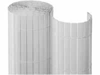 NOOR Sichtschutzmatte PVC 0,90 x 3m in weiß I Wasserdichter Sichtschutz aus