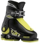 Roces Kinder Skischuhe Idea Up Gr&ouml;&szlig;enverstellbar, Black-Lime, 25/29, 450490-018