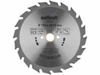 wolfcraft 6364000 | Handkreissägeblatt HM | Serie grün | 20 Zähne | ø150mm