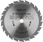 wolfcraft 6373000 | Handkreiss&auml;geblatt HM | Serie gr&uuml;n | 22 Z&auml;hne | &oslash;184mm