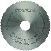 Proxxon 28020 Kreiss&auml;geblatt HSS, &Oslash; 50 x 1,0 x 10 mm, 100 Z&auml;hne, f&uuml;r Tischger&auml;te