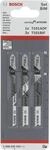 Bosch 3x PRO Laminate Stichs&auml;geblatt-Set, 3-tlg., f&uuml;r T-Schaft (f&uuml;r Parkett,