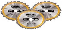 DEWALT Kreiss&auml;geblatt-Set 3er Pack, DT1964 (1x 305x30x3.0 mm, 24, WZ, -5&deg; / 1x