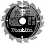 Makita Specialized Saegeblatt, 136 x 20 mm, 16Z, B-33532