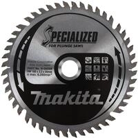Makita Kreiss&auml;geblatt B-09298, 165 x 20 mm, 48-Zahn, f&uuml;r Tauchs&auml;gen &ndash; Rot/Silber