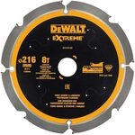 Dewalt Faserzement-Kreiss&auml;geblatt DT1473 (216/30 mm, 8 Z&auml;hne, 12&deg;, speziell f&uuml;r