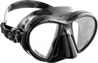 Cressi Unisex Tauchmaske Air Crystal, Schwarz, One Size, DS405050