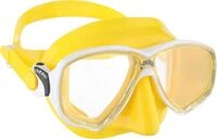 Cressi Marea Mask - Tauchen und Schnorcheln Maske, Gelb/Wei&szlig;, Einheitsgr&ouml;&szlig;e,