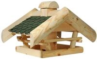 dobar&reg; 98510e Vogelfutterhaus Massiv - Vogelhaus mit Futtersilo - Vogelvilla mit