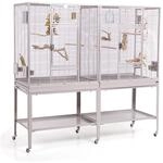 Premium Vogelk&auml;fig New Madeira Double f&uuml;r Finken, Sittiche, 6 Lenkrollen, 4