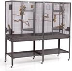 Premium Vogelk&auml;fig New Madeira Double f&uuml;r Finken, Sittiche, 6 Lenkrollen, 4