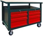 DEMA Werkbank 6 Schubladen &ndash; Werktisch, Arbeitstisch, Rollwerkbank &ndash; fahrbar,