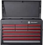 TOOLCRAFT 887090 Werkstattwagen Herstellerfarbe:Grau, Anthrazit, Rot, (B x H x T) 660