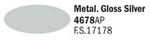 Italeri IT4678AP Acrylic Paint, Gloss Silver