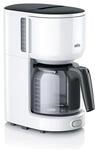 Braun PurEase Kaffeemaschine KF 3120 WH &ndash; Filterkaffeemaschine mit Glaskanne...