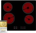 Exquisit Glaskeramik-Kochfeld EKC 601-2.2 | Touch-Control | Timer | 9...