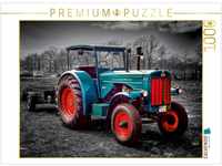 CALVENDO Puzzle Oldtimer Traktor Hanomag 1000 Teile Lege-Größe 64 x 48 cm