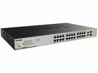 D-Link DGS-1026MP Layer2 PoE+ Gigabit Switch (26-Ports, davon 24 x 10/100/1000 Mbit/s