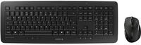 CHERRY DW 5100, Kabelloses Tastatur-Maus-Set, UK-Layout (QWERTY), 2,4 GHz Funk, Plug