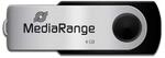 MediaRange USB Speicherstick, 4GB, Grau