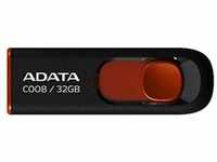 ADATA 32GB USB-Stick C008 Slider USB 2.0 schwarz rot