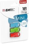 Emtec D250 Mini 16 GB USB 2.0 Capacity USB Flash Drive USB-Stick (16 GB, USB 2.0,