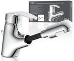 EISL NI075TCO VICO Waschtischarmatur Bad, Wasserhahn Bad mit Haarbrause, Badarmatur