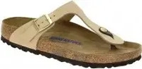 Birkenstock 1018999-43, Birkenstock Schuhe - Gizeh Nubukleder Nubukleder (Beige, Gr.