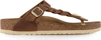 Birkenstock 1021355-38, Birkenstock Schuhe - Gizeh Braided Leder Leder (Braun, Gr.